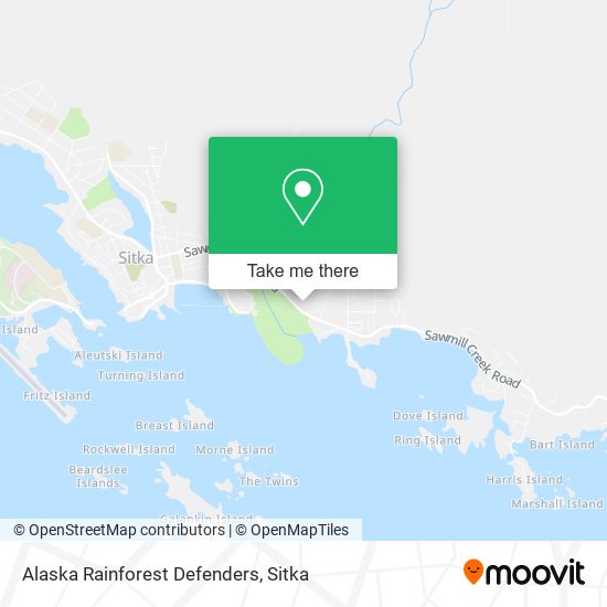 Alaska Rainforest Defenders map