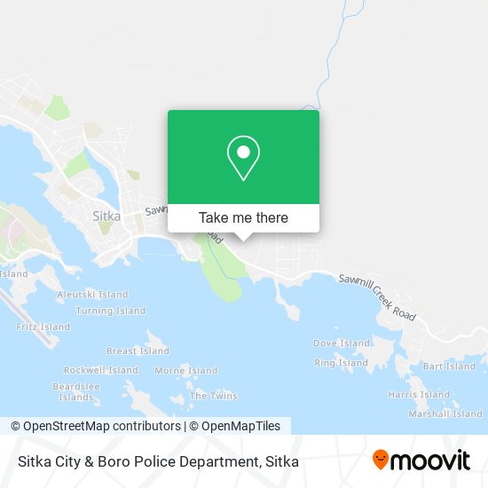 Sitka City & Boro Police Department map