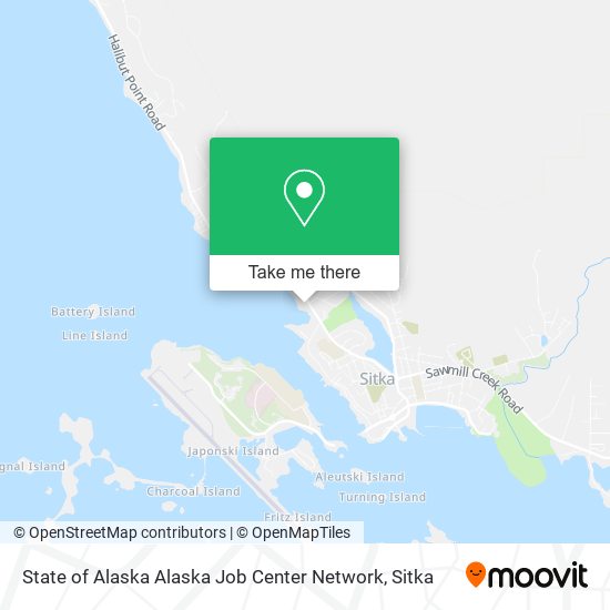 State of Alaska Alaska Job Center Network map