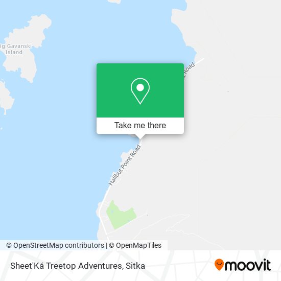 Sheet'Ká Treetop Adventures map
