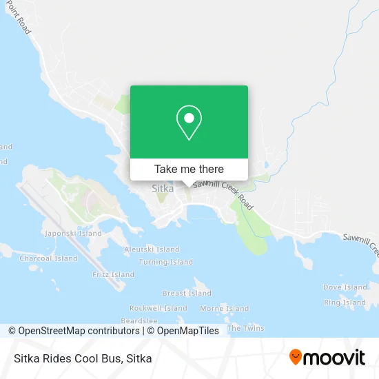 Sitka Rides Cool Bus map