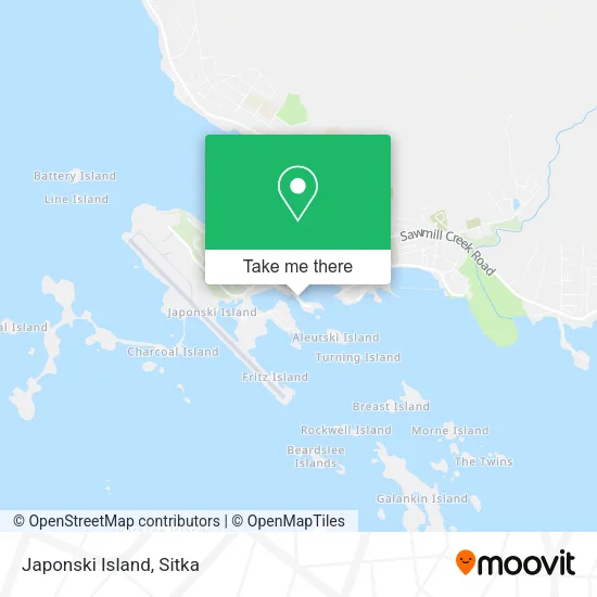 Japonski Island map