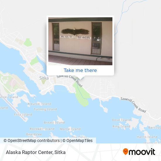 Alaska Raptor Center map