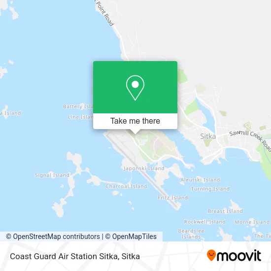 Coast Guard Air Station Sitka map
