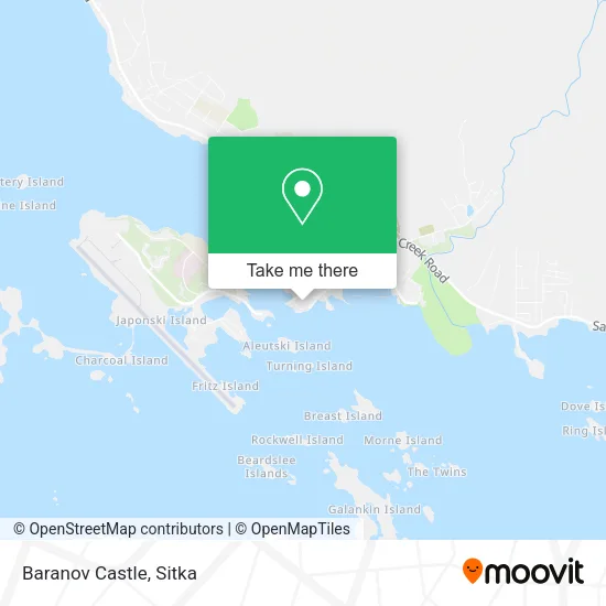 Baranov Castle map