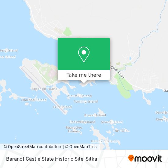 Baranof Castle State Historic Site map