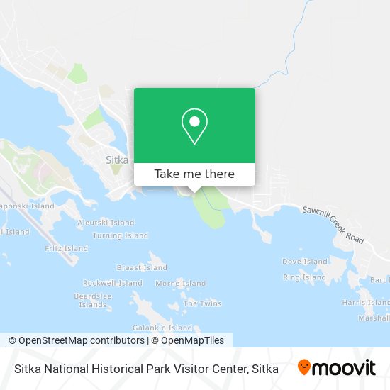 Sitka National Historical Park Visitor Center map