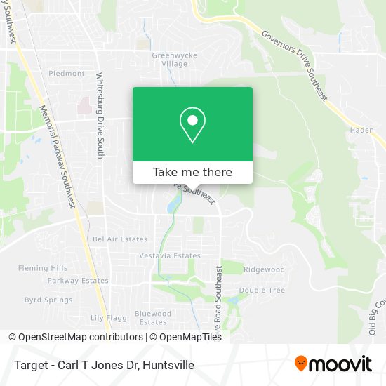 Target - Carl T Jones Dr map