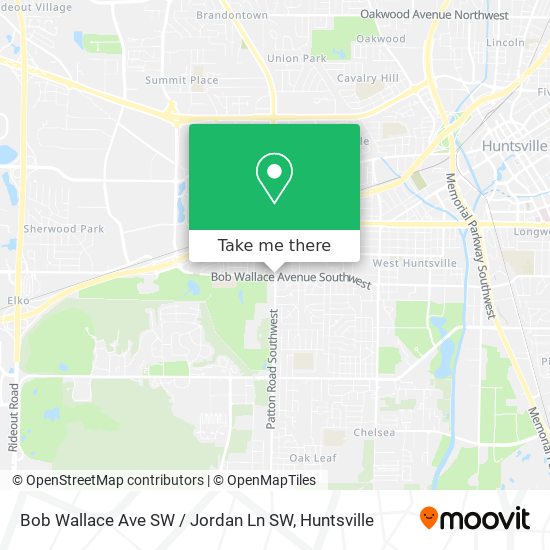 Mapa de Bob Wallace Ave SW / Jordan Ln SW