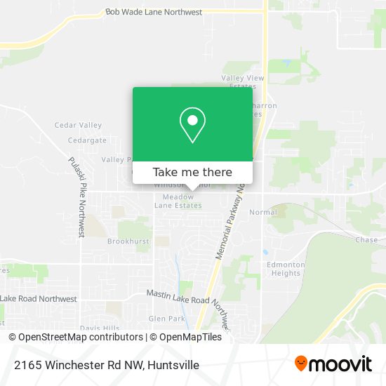 2165 Winchester Rd NW map