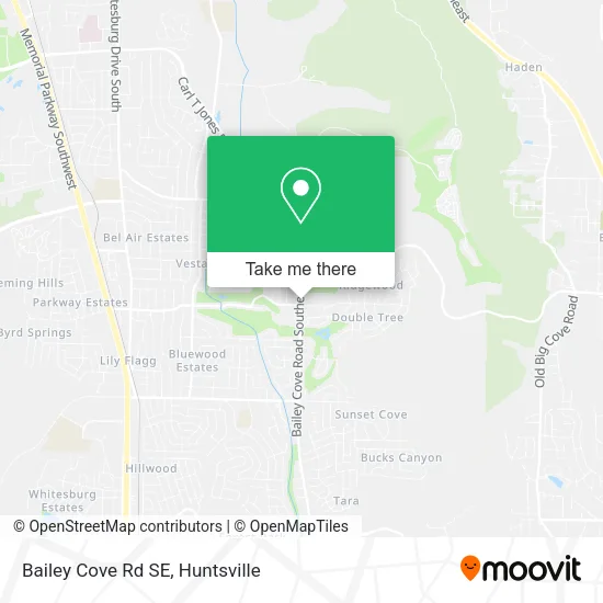 Bailey Cove Rd SE map