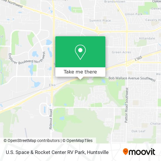 U.S. Space & Rocket Center RV Park map