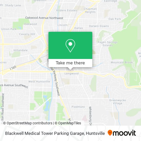 Mapa de Blackwell Medical Tower Parking Garage