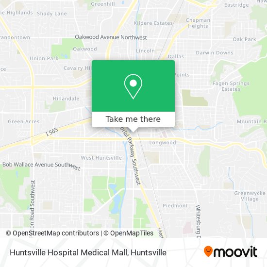 Mapa de Huntsville Hospital Medical Mall