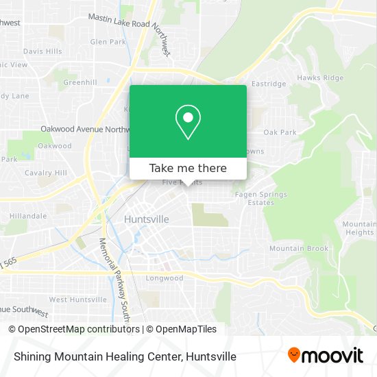 Shining Mountain Healing Center map
