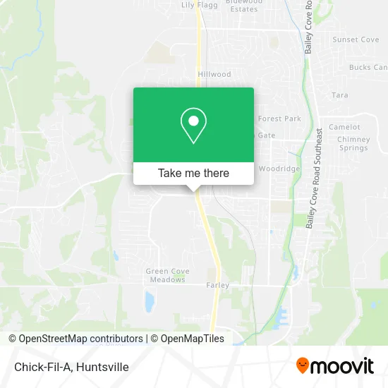 Chick-Fil-A map