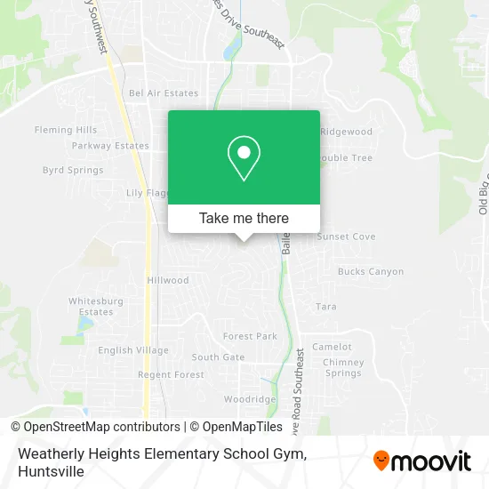 Mapa de Weatherly Heights Elementary School Gym