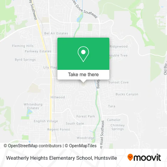 Weatherly Heights Elementary School map