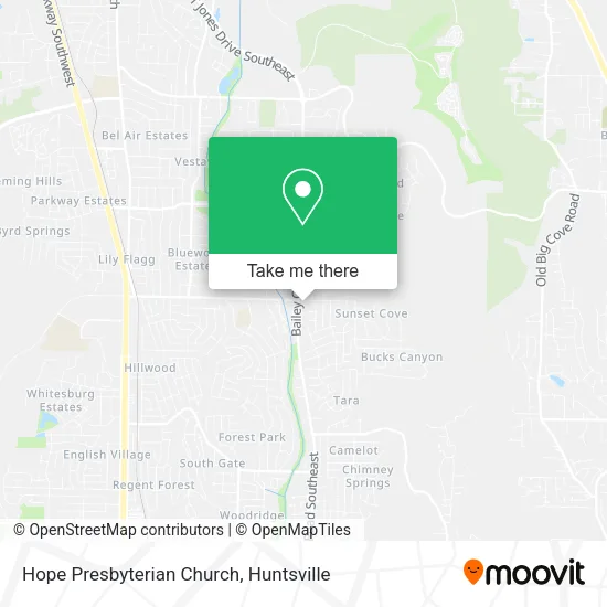 Hope Presbyterian Church map