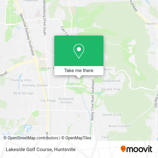 Lakeside Golf Course map