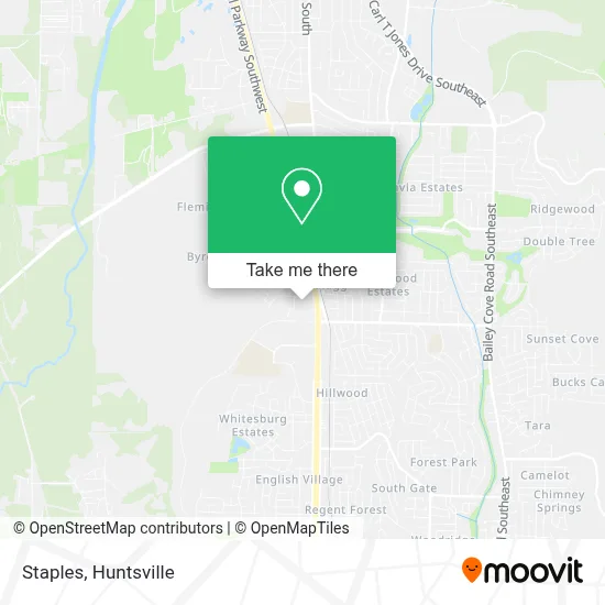 Staples map