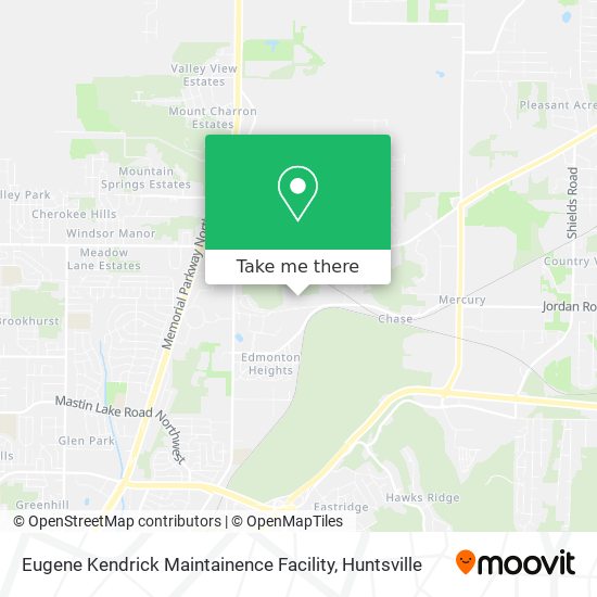 Eugene Kendrick Maintainence Facility map