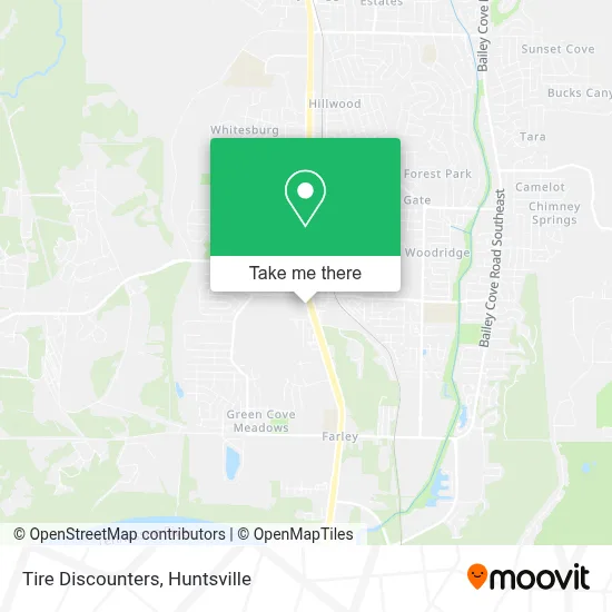 Tire Discounters map