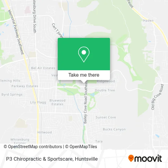 P3 Chiropractic & Sportscare map