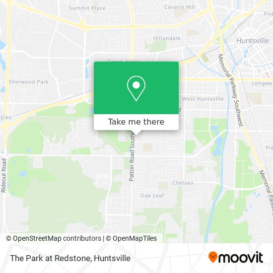 The Park at Redstone map