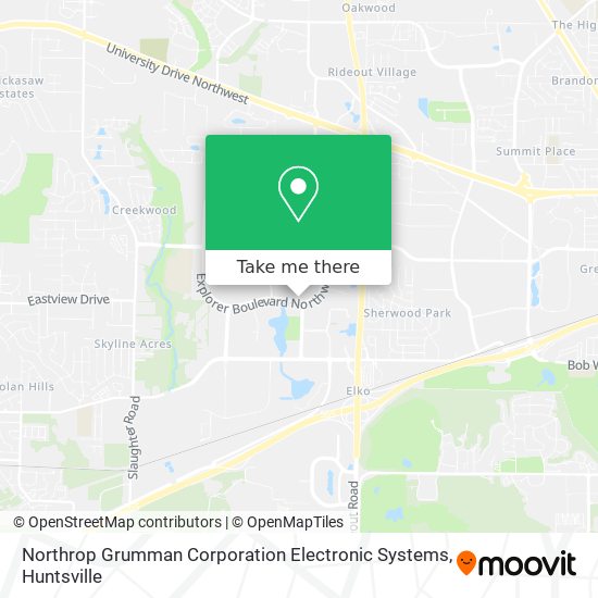 Northrop Grumman Corporation Electronic Systems map