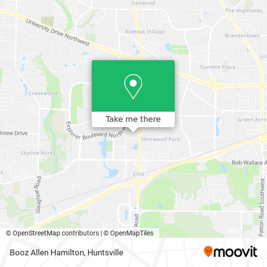 Booz Allen Hamilton map