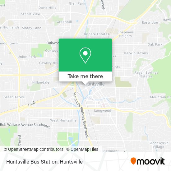 Huntsville Bus Station map