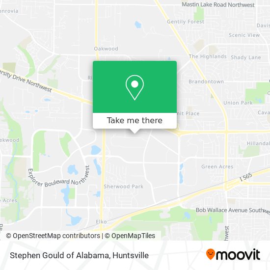 Mapa de Stephen Gould of Alabama