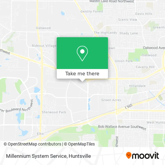 Millennium System Service map