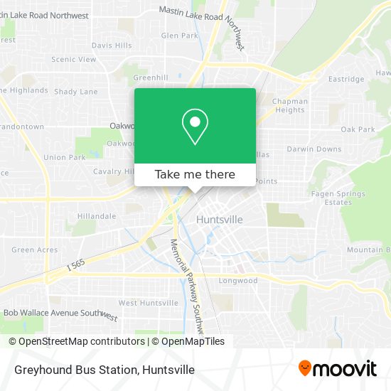 Greyhound Bus Station map