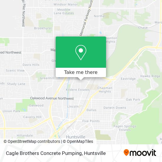 Cagle Brothers Concrete Pumping map