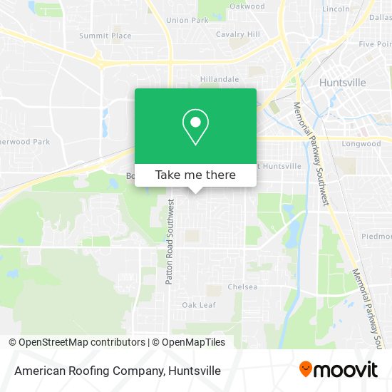 American Roofing Company map