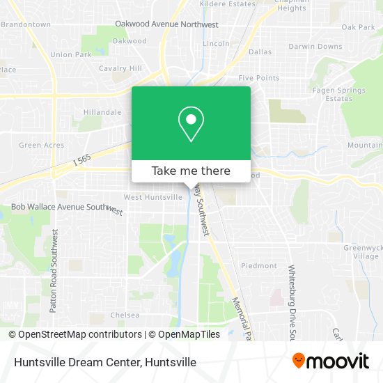 Huntsville Dream Center map