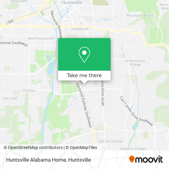 Huntsville Alabama Home map