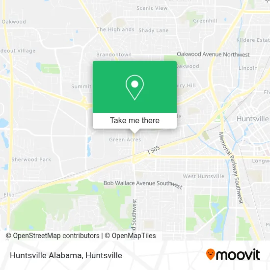 Huntsville Alabama map