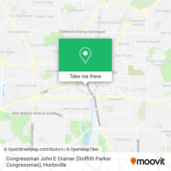 Mapa de Congressman John E Cramer (Griffith Parker Congressman)