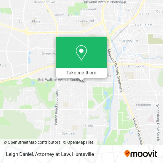 Leigh Daniel, Attorney at Law map