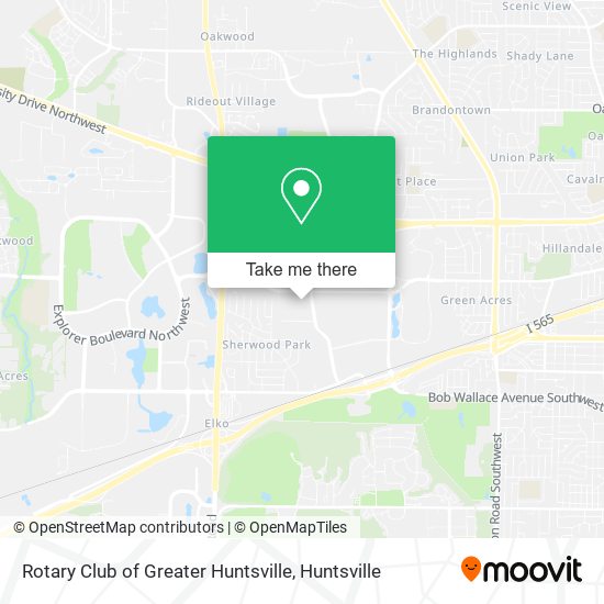 Rotary Club of Greater Huntsville map