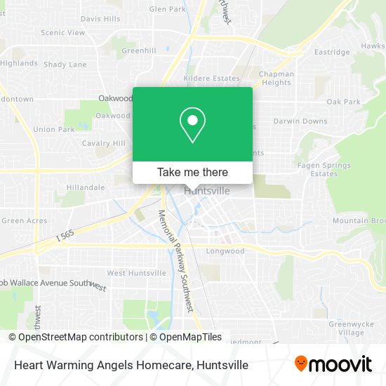 Heart Warming Angels Homecare map