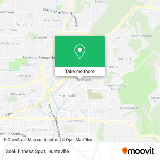 Seek Fitness Spot map