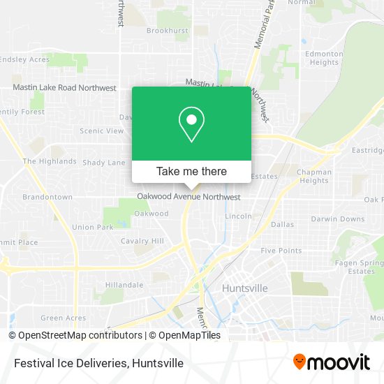 Mapa de Festival Ice Deliveries