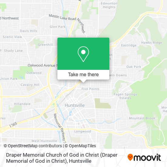 Draper Memorial Church of God in Christ map