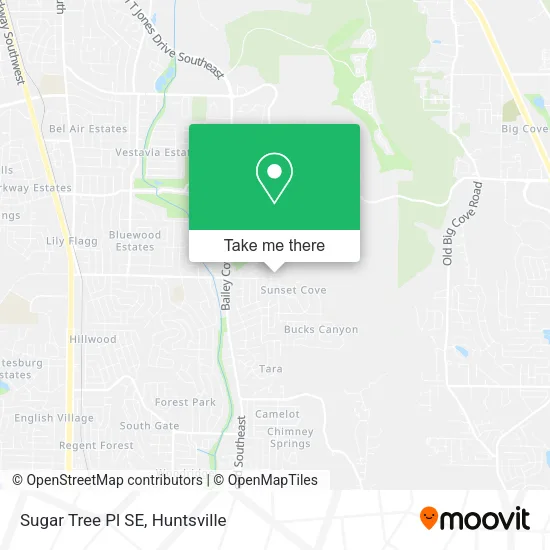 Sugar Tree Pl SE map