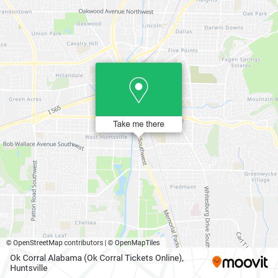 Mapa de Ok Corral Alabama (Ok Corral Tickets Online)