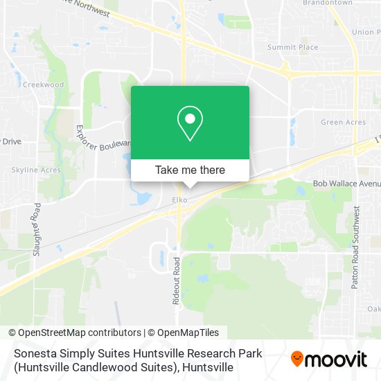 Sonesta Simply Suites Huntsville Research Park (Huntsville Candlewood Suites) map